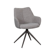 Eetkamerstoel Sawa Bouclé Mushroom 58x83x60 cm-Eetkamerstoelen-LABEL51