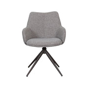 Eetkamerstoel Sawa Bouclé Mushroom 58x83x60 cm-Eetkamerstoelen-LABEL51