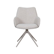 Eetkamerstoel Sawa Bouclé Naturel 58x83x60 cm-Eetkamerstoelen-LABEL51
