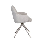 Eetkamerstoel Sawa Bouclé Naturel 58x83x60 cm-Eetkamerstoelen-LABEL51