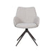 Eetkamerstoel Sawa Bouclé Naturel Draaibaar Bronze Onderstel-Eetkamerstoelen-LABEL51