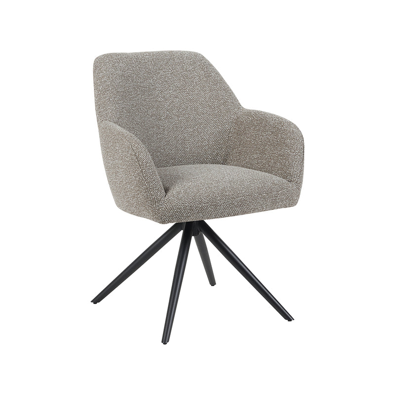 Eetkamerstoel Sayuri Mushroom Royal Boucle Draaibaar 65x63x84 cm-Eetkamerstoelen-LABEL51