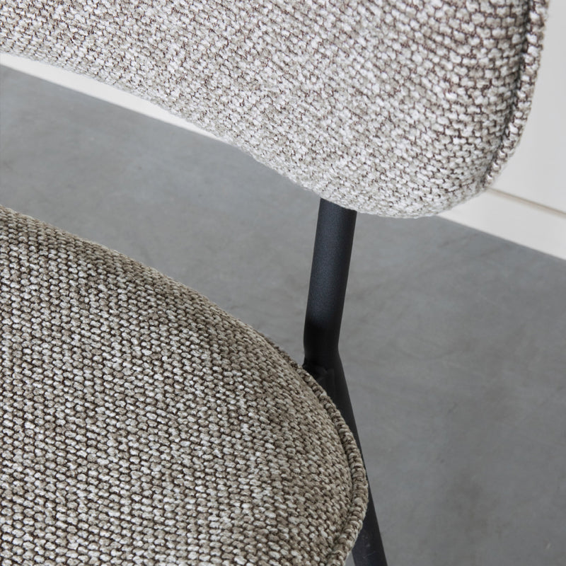 Eetkamerstoel Senn Mushroom Royal Boucle 59x53x85 cm-Eetkamerstoelen-LABEL51
