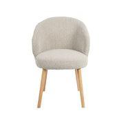 Eetkamerstoel Shiro Naturel Royal Boucle Naturel Houten-Eetkamerstoelen-LABEL51