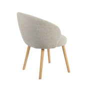 Eetkamerstoel Shiro Naturel Royal Boucle Naturel Houten-Eetkamerstoelen-LABEL51