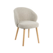 Eetkamerstoel Shiro Naturel Royal Boucle Naturel Houten-Eetkamerstoelen-LABEL51