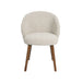 Eetkamerstoel Shiro - Naturel - Royal Boucle - Walnoot Houten...-Eetkamerstoelen-LABEL51