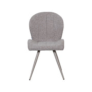 Eetkamerstoel Sil Bouclé Mushroom 62x51x88 cm-Eetkamerstoelen-LABEL51