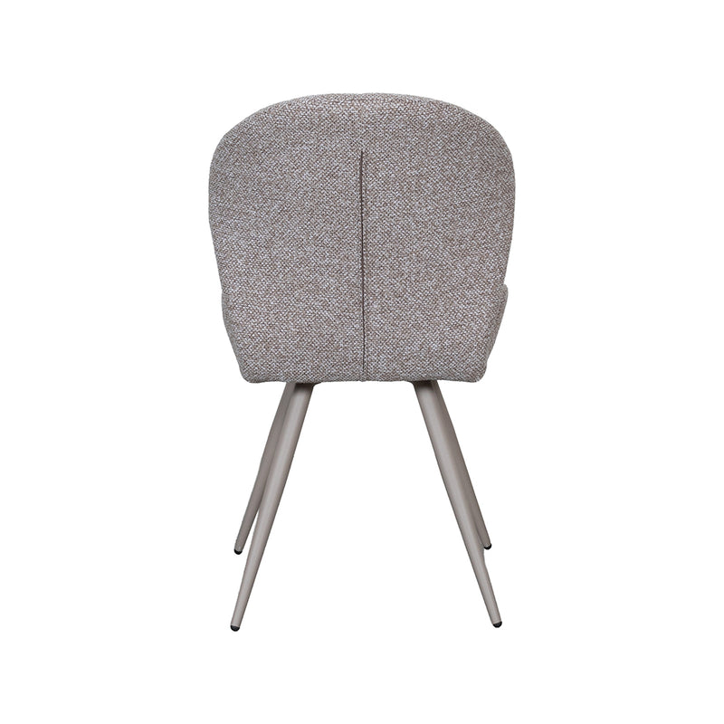 Eetkamerstoel Sil Bouclé Mushroom 62x51x88 cm-Eetkamerstoelen-LABEL51