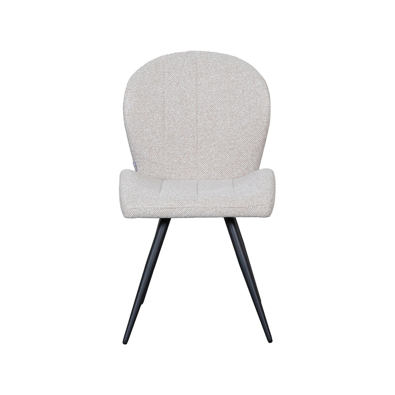 Eetkamerstoel Sil Bouclé Naturel 51x62x88 cm 180154354-Eetkamerstoelen-LABEL51