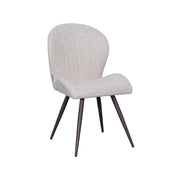 Eetkamerstoel Sil Bouclé Naturel 62x51x88 cm-Eetkamerstoelen-LABEL51