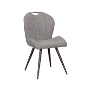 Eetkamerstoel Silly Bouclé Mushroom 62x51x88 cm-Eetkamerstoelen-LABEL51