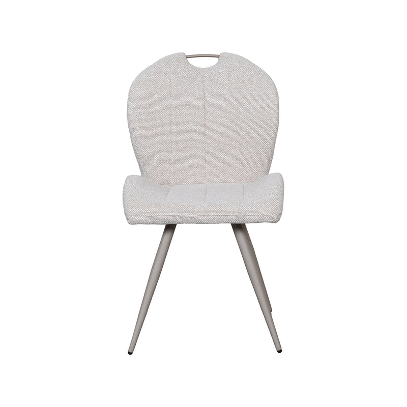 Eetkamerstoel Silly Bouclé Naturel 51x62x88 cm 180154339-Eetkamerstoelen-LABEL51