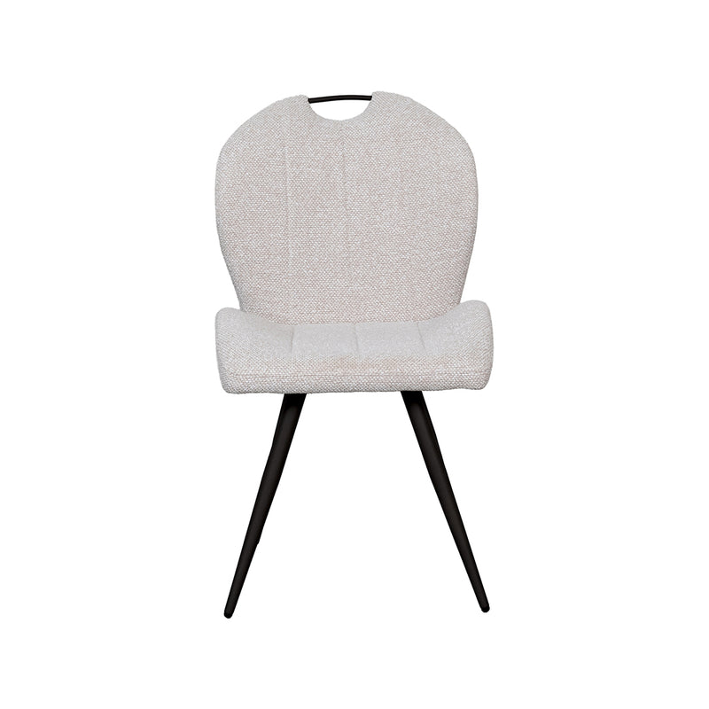 Eetkamerstoel Silly Bouclé Naturel 51x62x88 cm 180154351-Eetkamerstoelen-LABEL51