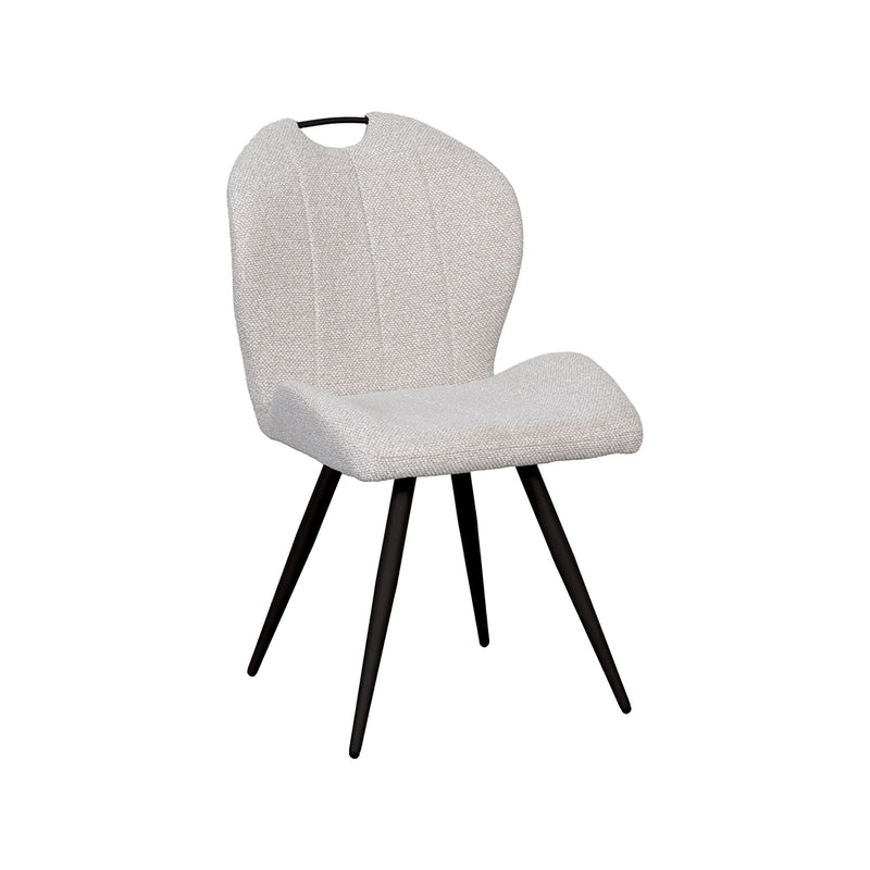 Eetkamerstoel Silly Bouclé Naturel 51x62x88 cm 180154351-Eetkamerstoelen-LABEL51