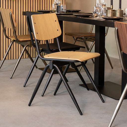 Eetkamerstoel Solid Naturel Hout 49x55x81 cm-Eetkamerstoelen-LABEL51