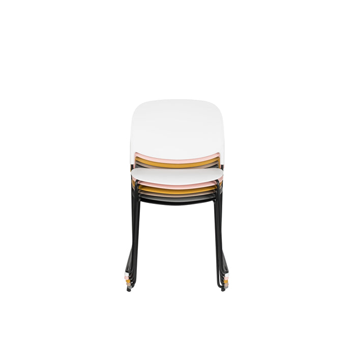 Eetkamerstoel Stacks Liver Polypropyleen Bruin 52.5x48.5 cm-Eetkamerstoelen-Creating Home