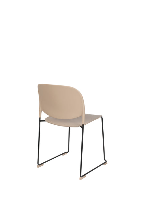 Eetkamerstoel Stacks Liver Polypropyleen Bruin 52.5x48.5 cm-Eetkamerstoelen-Creating Home