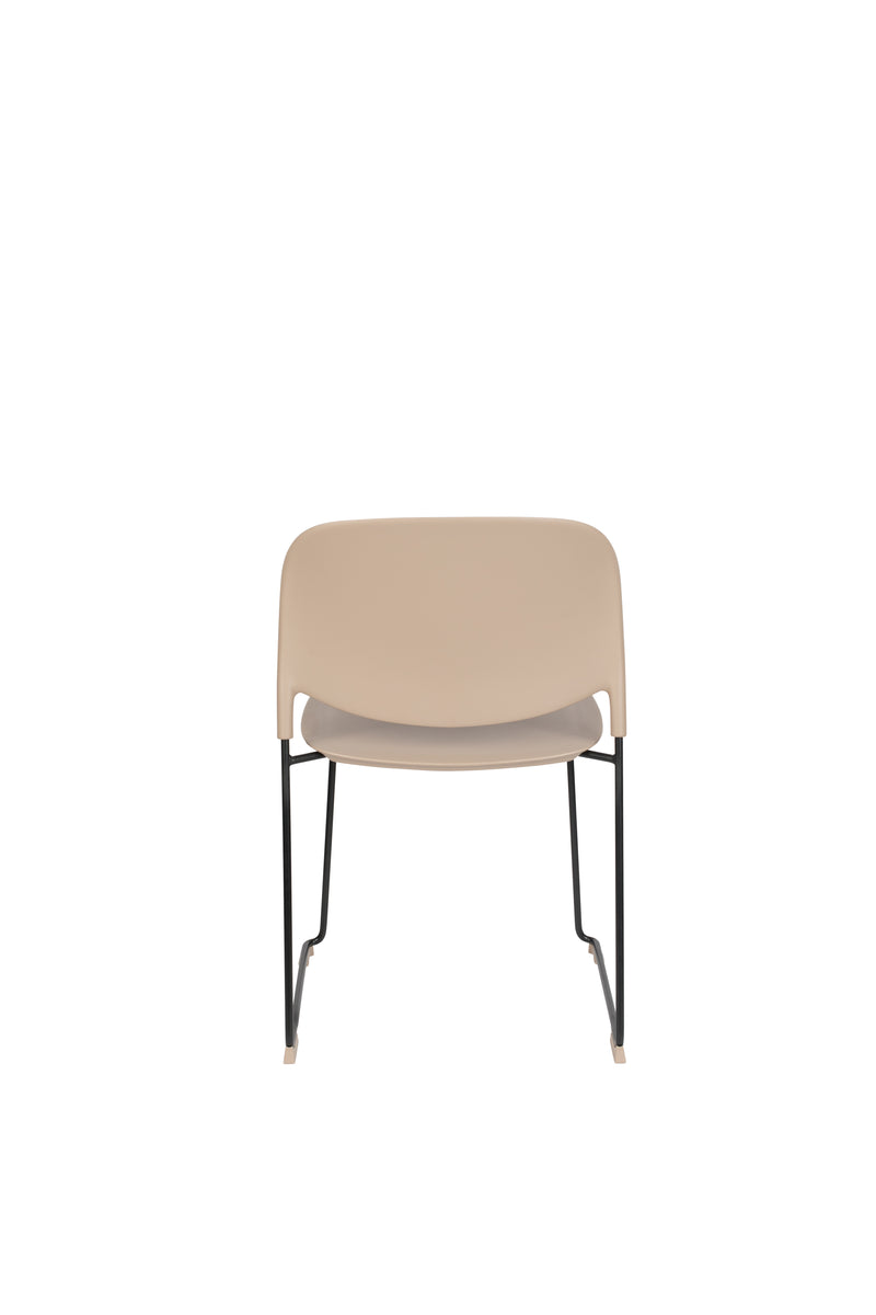 Eetkamerstoel Stacks Liver Polypropyleen Bruin 52.5x48.5 cm-Eetkamerstoelen-Creating Home