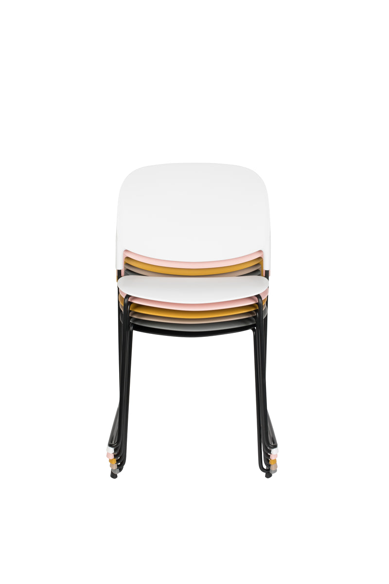 Eetkamerstoel Stacks Liver Polypropyleen Bruin 52.5x48.5 cm-Eetkamerstoelen-Creating Home