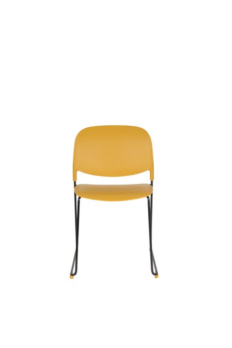 Eetkamerstoel Stacks Ochre Polypropyleen Geel 52.5x48.5 cm-Eetkamerstoelen-Creating Home