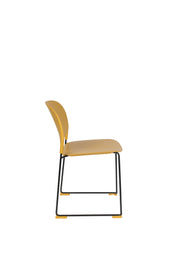 Eetkamerstoel Stacks Ochre Polypropyleen Geel 52.5x48.5 cm-Eetkamerstoelen-Creating Home