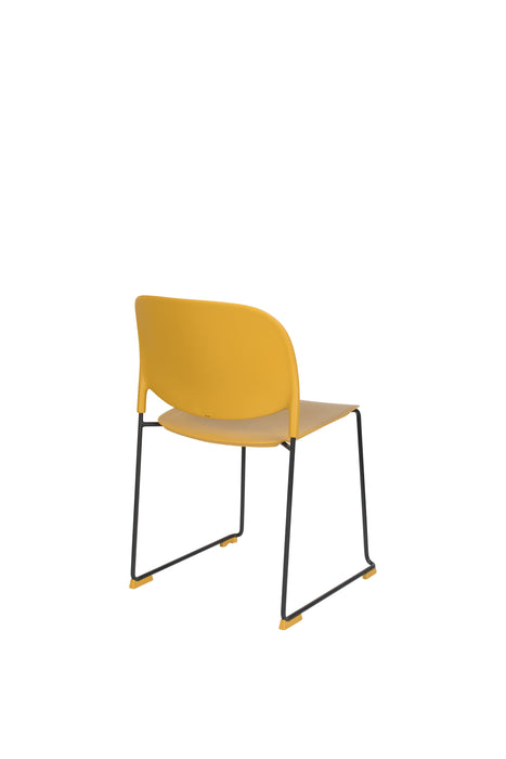 Eetkamerstoel Stacks Ochre Polypropyleen Geel 52.5x48.5 cm-Eetkamerstoelen-Creating Home