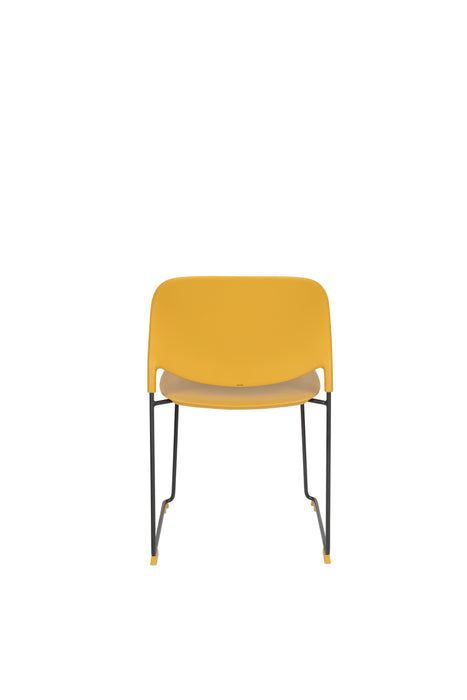 Eetkamerstoel Stacks Ochre Polypropyleen Geel 52.5x48.5 cm-Eetkamerstoelen-Creating Home