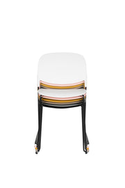 Eetkamerstoel Stacks Ochre Polypropyleen Geel 52.5x48.5 cm-Eetkamerstoelen-Creating Home