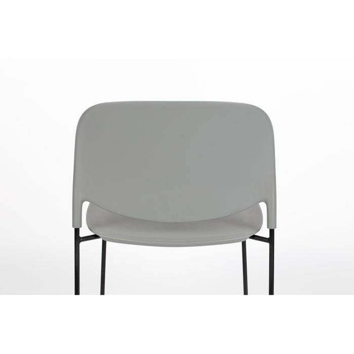 Eetkamerstoel Stacks Polypropyleen Grijs 52.5x48.5 cm-Eetkamerstoelen-Creating Home