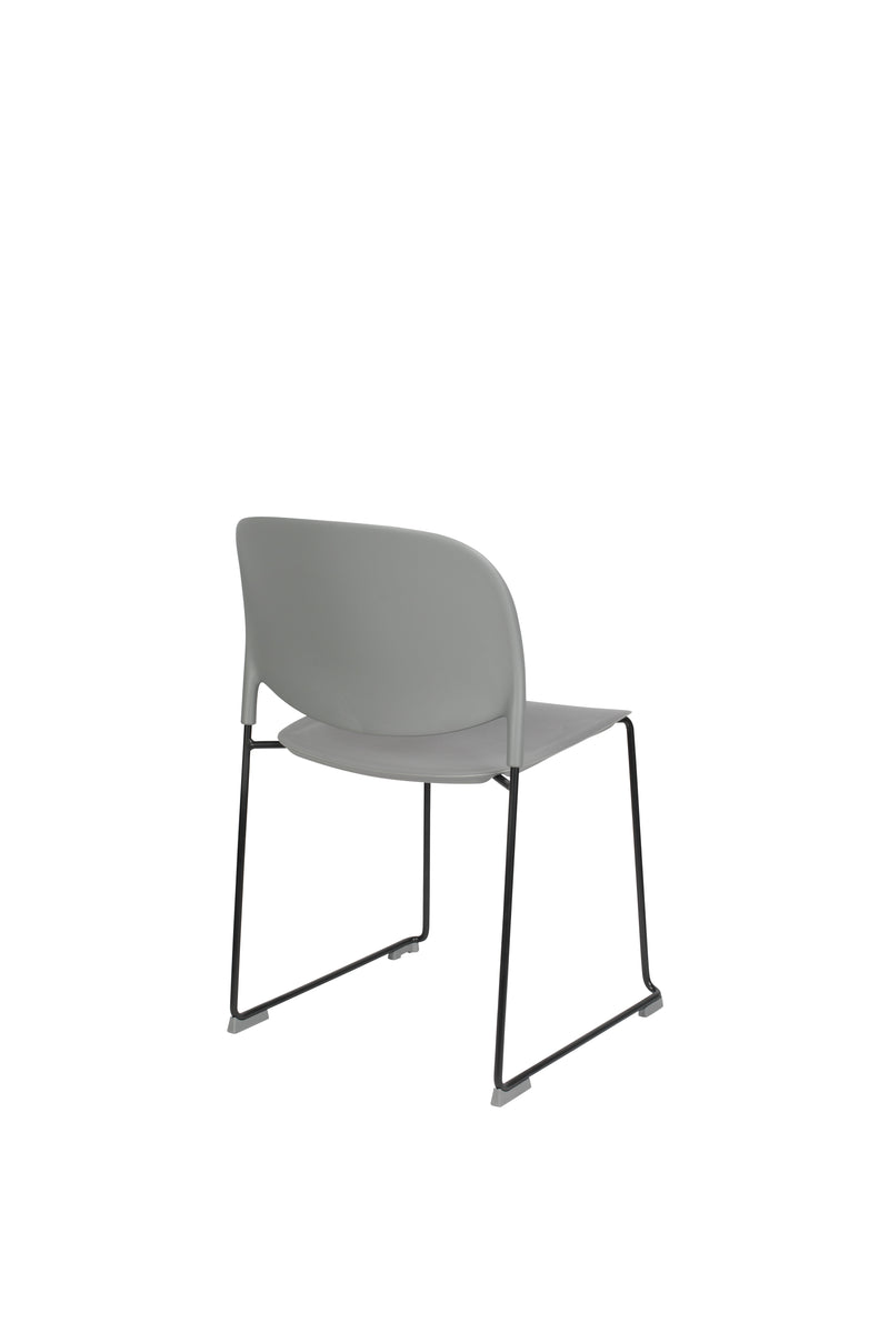 Eetkamerstoel Stacks Polypropyleen Grijs 52.5x48.5 cm-Eetkamerstoelen-Creating Home