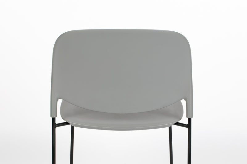 Eetkamerstoel Stacks Polypropyleen Grijs 52.5x48.5 cm-Eetkamerstoelen-Creating Home