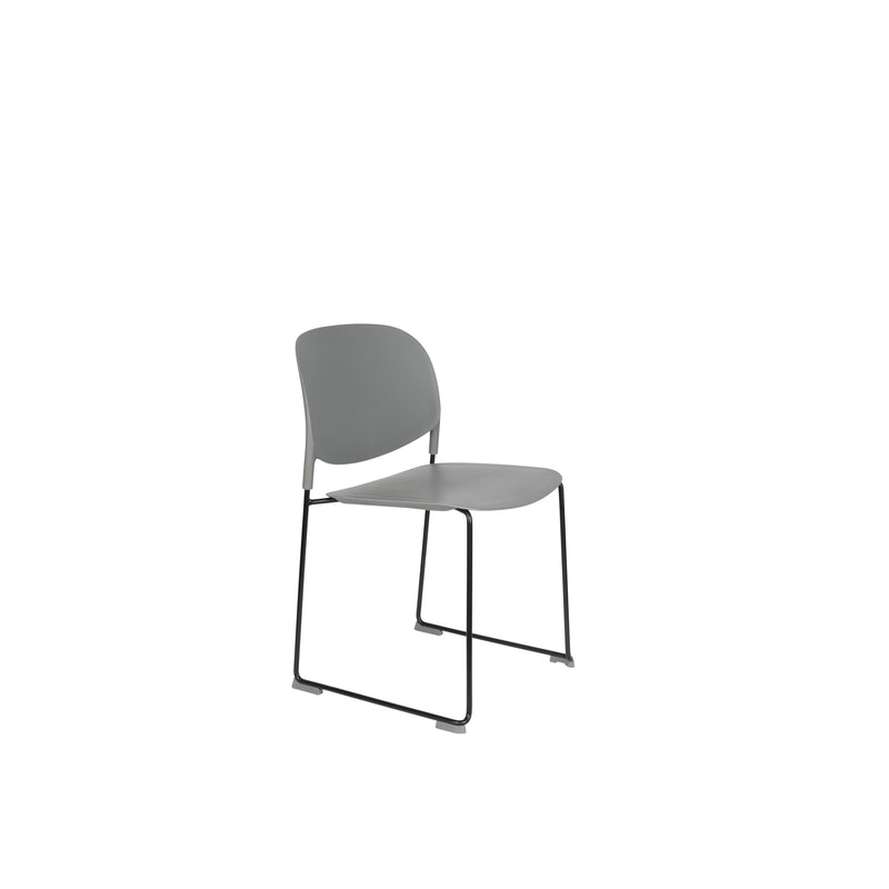 Eetkamerstoel Stacks Polypropyleen Grijs 52.5x48.5 cm-Eetkamerstoelen-Creating Home