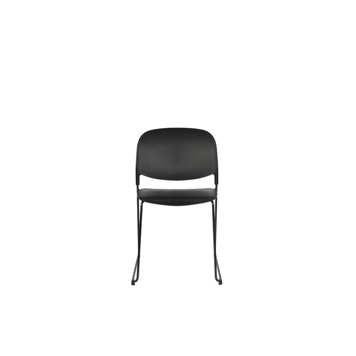 Eetkamerstoel Stacks Polypropyleen Zwart 52.5x48.5 cm-Eetkamerstoelen-Creating Home