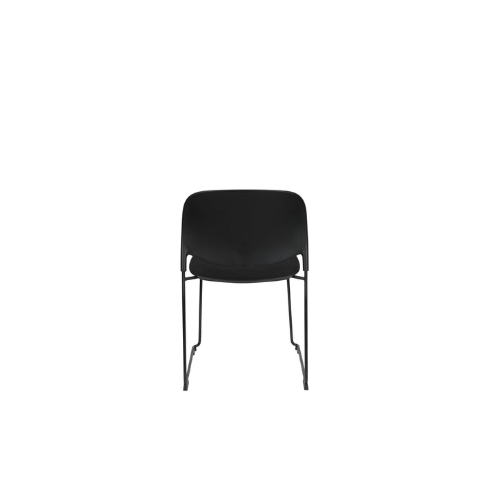 Eetkamerstoel Stacks Polypropyleen Zwart 52.5x48.5 cm-Eetkamerstoelen-Creating Home