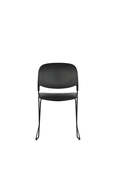 Eetkamerstoel Stacks Polypropyleen Zwart 52.5x48.5 cm-Eetkamerstoelen-Creating Home