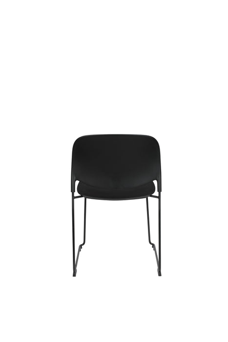 Eetkamerstoel Stacks Polypropyleen Zwart 52.5x48.5 cm-Eetkamerstoelen-Creating Home