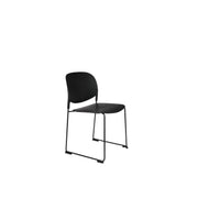 Eetkamerstoel Stacks Polypropyleen Zwart 52.5x48.5 cm-Eetkamerstoelen-Creating Home