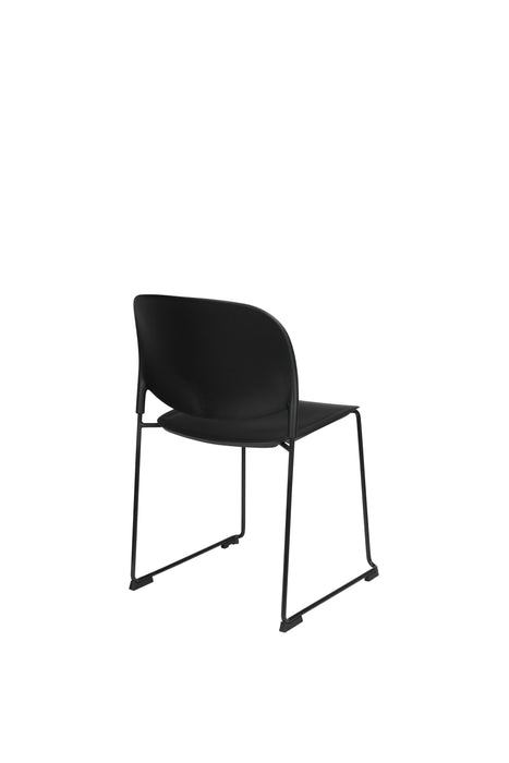 Eetkamerstoel Stacks Polypropyleen Zwart 52.5x48.5 cm-Fauteuils-Creating Home