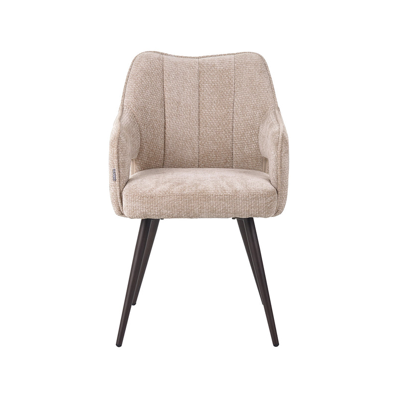 Eetkamerstoel Stan Clay Elite Brons Metalen Frame 60x59x81 cm-Eetkamerstoelen-LABEL51