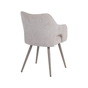Eetkamerstoel Stan Naturel Elite Taupe Metalen Frame 60x59x81 cm-Eetkamerstoelen-LABEL51