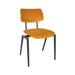 Eetkamerstoel Stapelbaar Fluweel Geel-Eetkamerstoelen-LABEL51