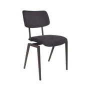 Eetkamerstoel Stapelbaar Fluweel Taupe 45x50x81 cm-Eetkamerstoelen-LABEL51