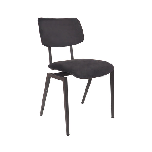 Eetkamerstoel Stapelbaar Fluweel Taupe 45x50x81 cm-Eetkamerstoelen-LABEL51