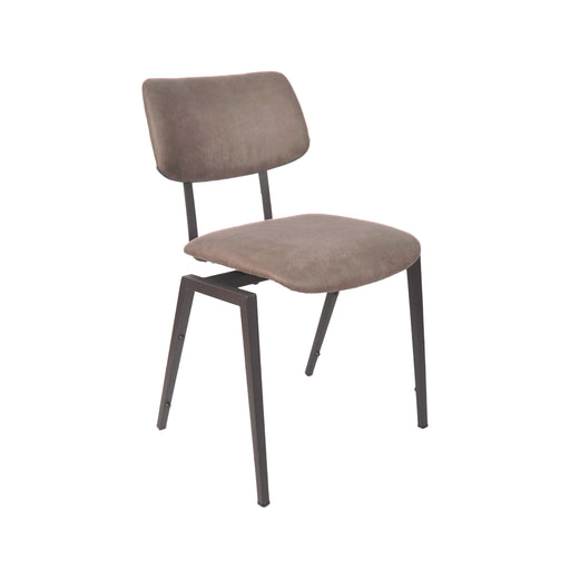Eetkamerstoel Stapelbaar PU-Leder Taupe 45x50x81 cm-Eetkamerstoelen-LABEL51
