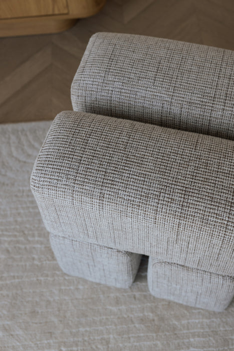 Eetkamerstoel Staple Stool Polyester, MDF Bruin, sfeerbeeld 9