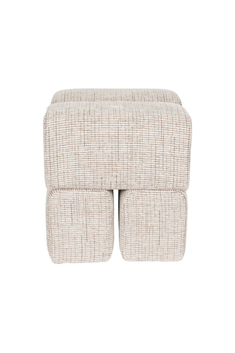 Eetkamerstoel Staple Polyester Bruin 40x40 cm-Krukken-Creating Home