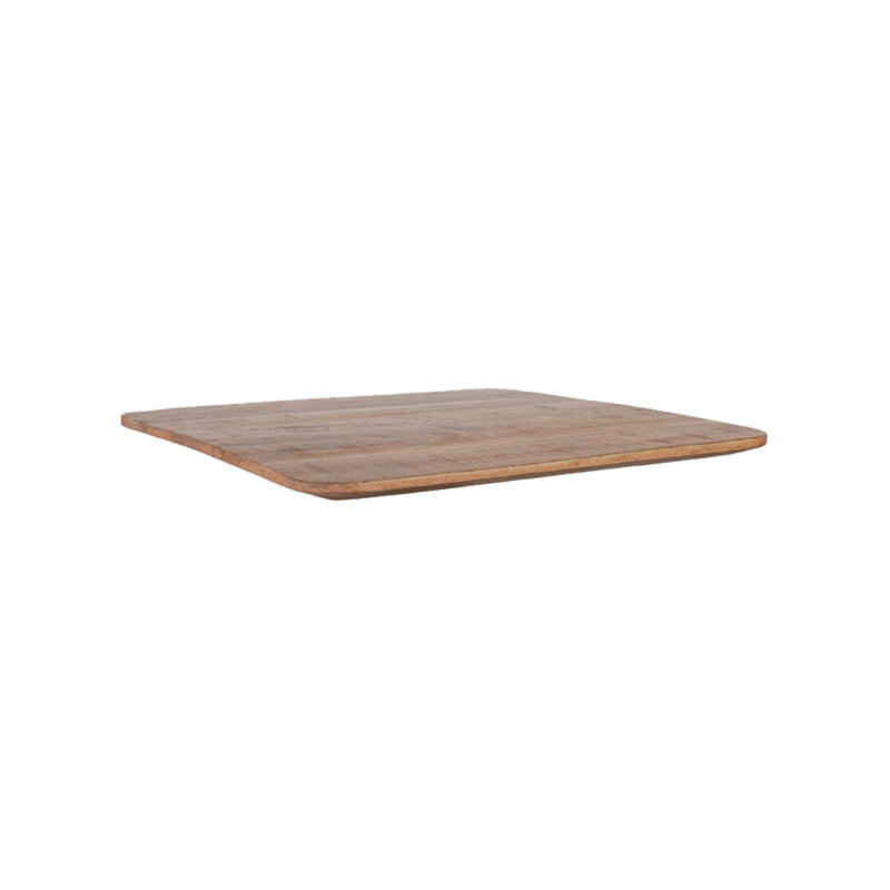 Eetkamerstoel Tafelblad Sloppy Edge Naturel Mangohout 70x70x3 cm-Organische tafelbladen-LABEL51