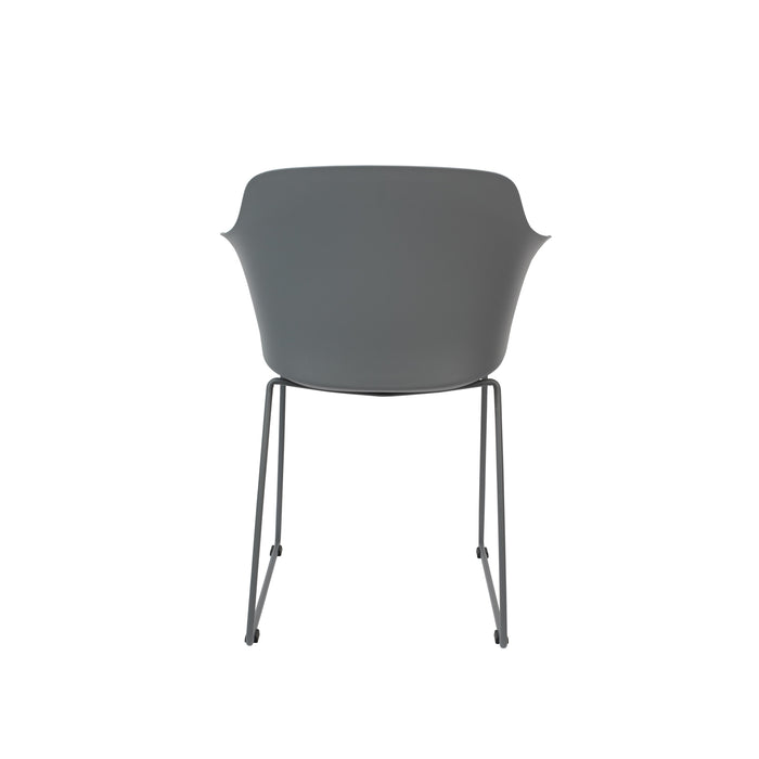 Eetkamerstoel Tango Polypropyleen Grijs 54x58 cm-Eetkamerstoelen-Creating Home