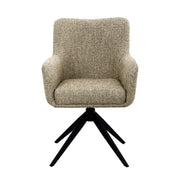 Eetkamerstoel Tara Stof Beige 62.5x58x88.5 cm-Eetkamerstoelen-Livingfurn